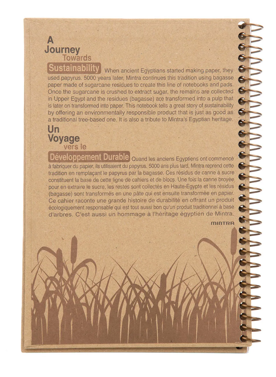 100% Recycled Kraft Junior Notebook (3 Pack) - Designs - 6.5in x 9.5in (07120)