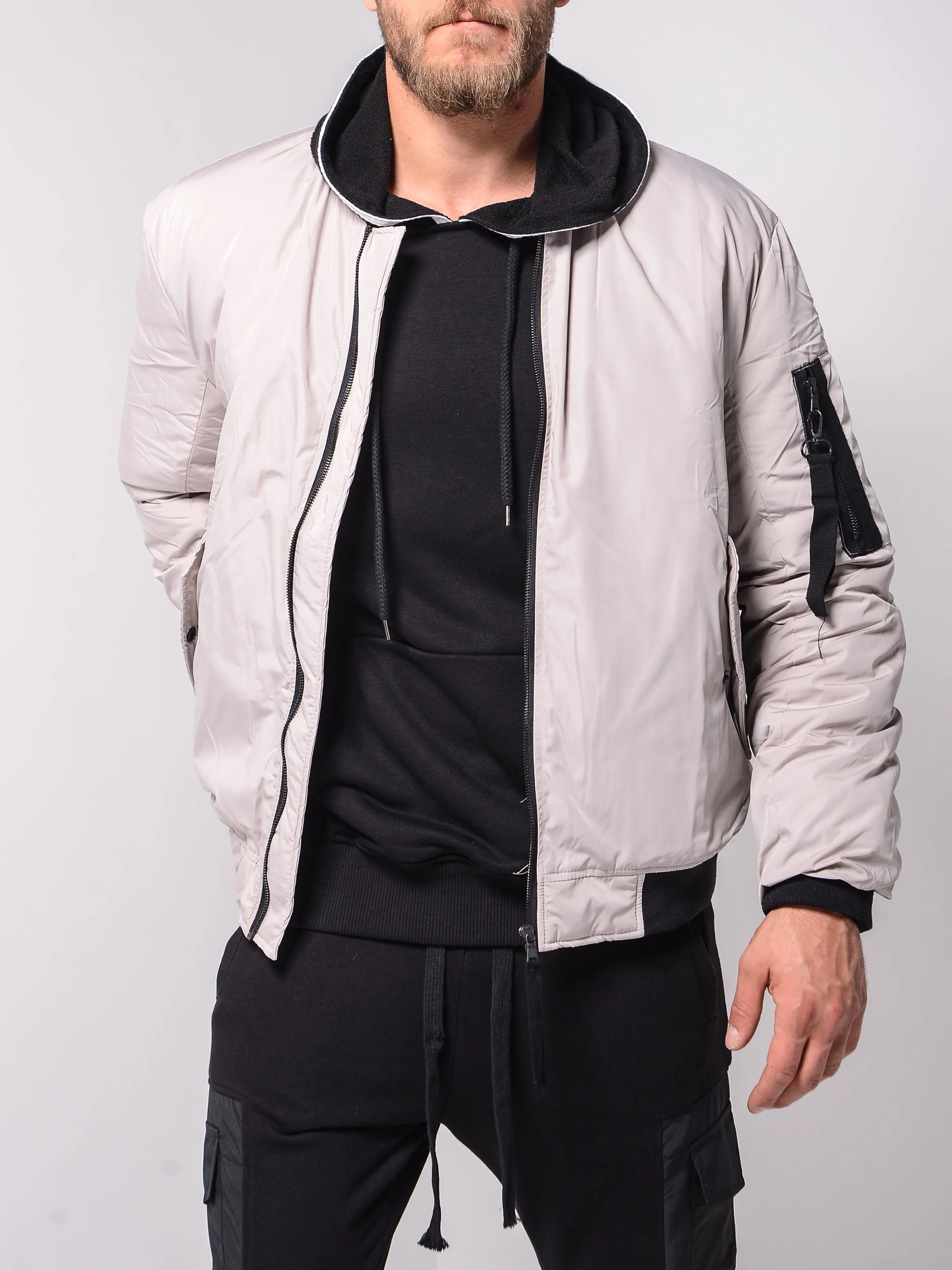 Bomber Jacket - Beige