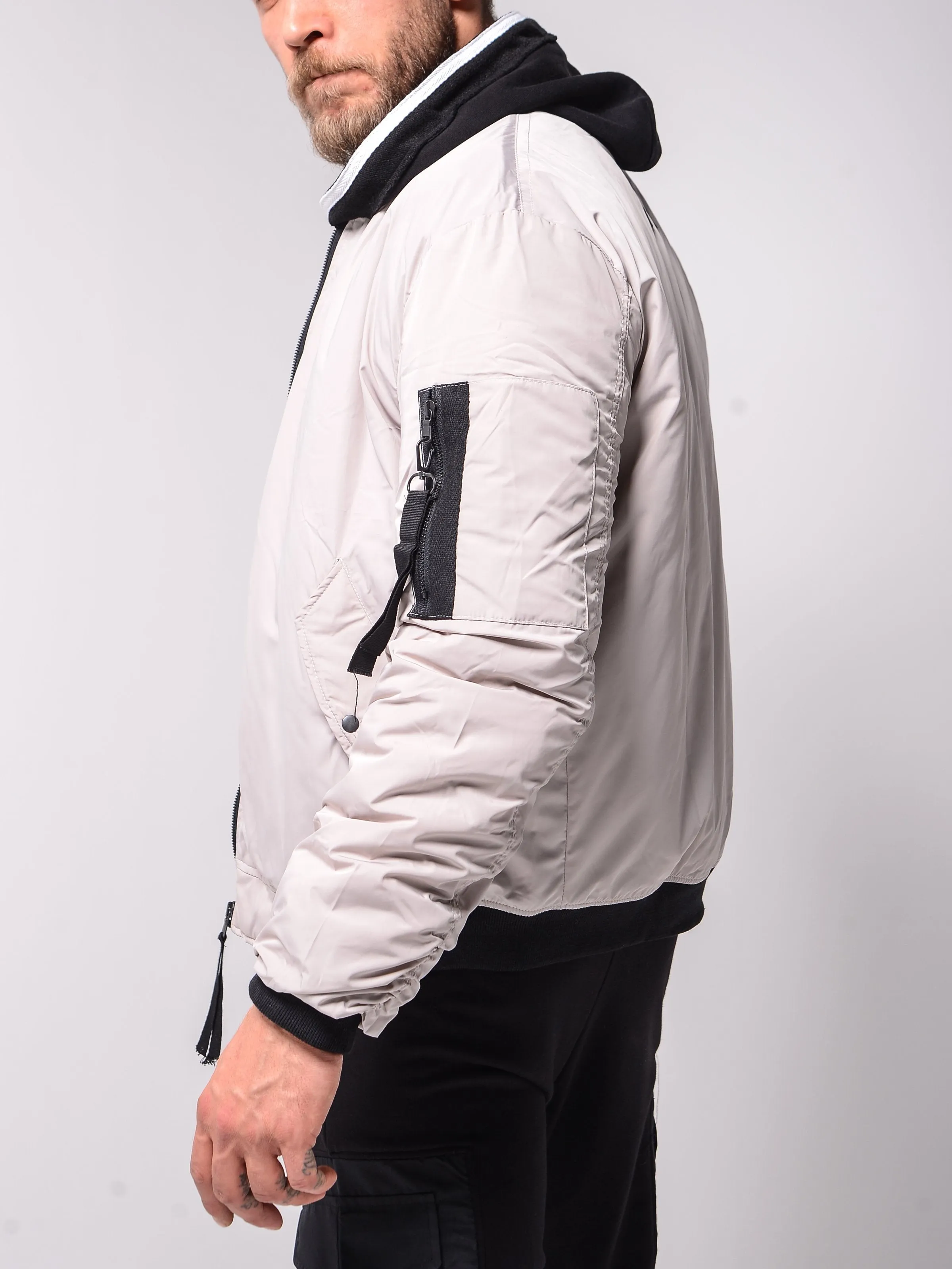 Bomber Jacket - Beige