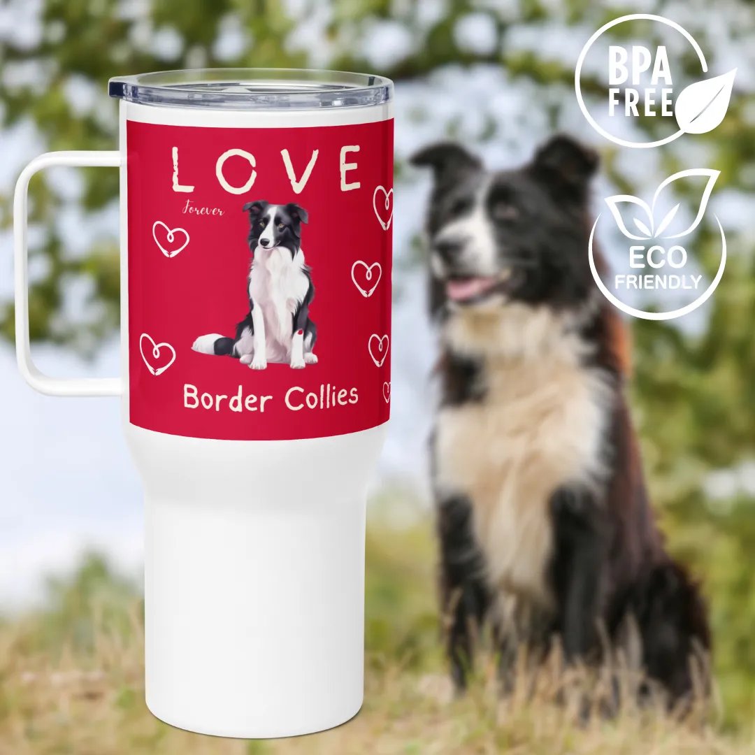 Border Collie, Stainless Steel Travel mug