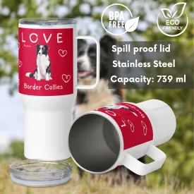 Border Collie, Stainless Steel Travel mug
