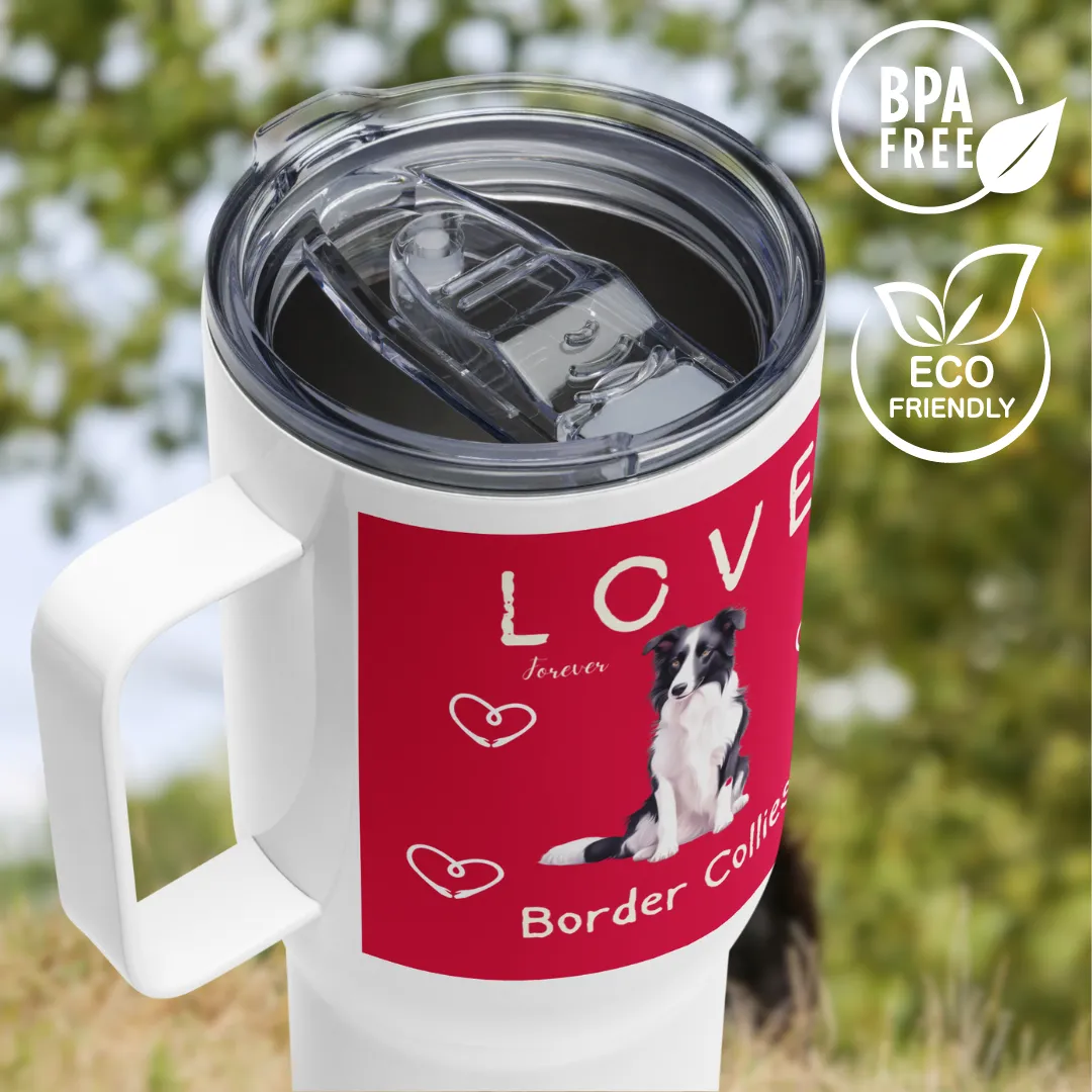 Border Collie, Stainless Steel Travel mug