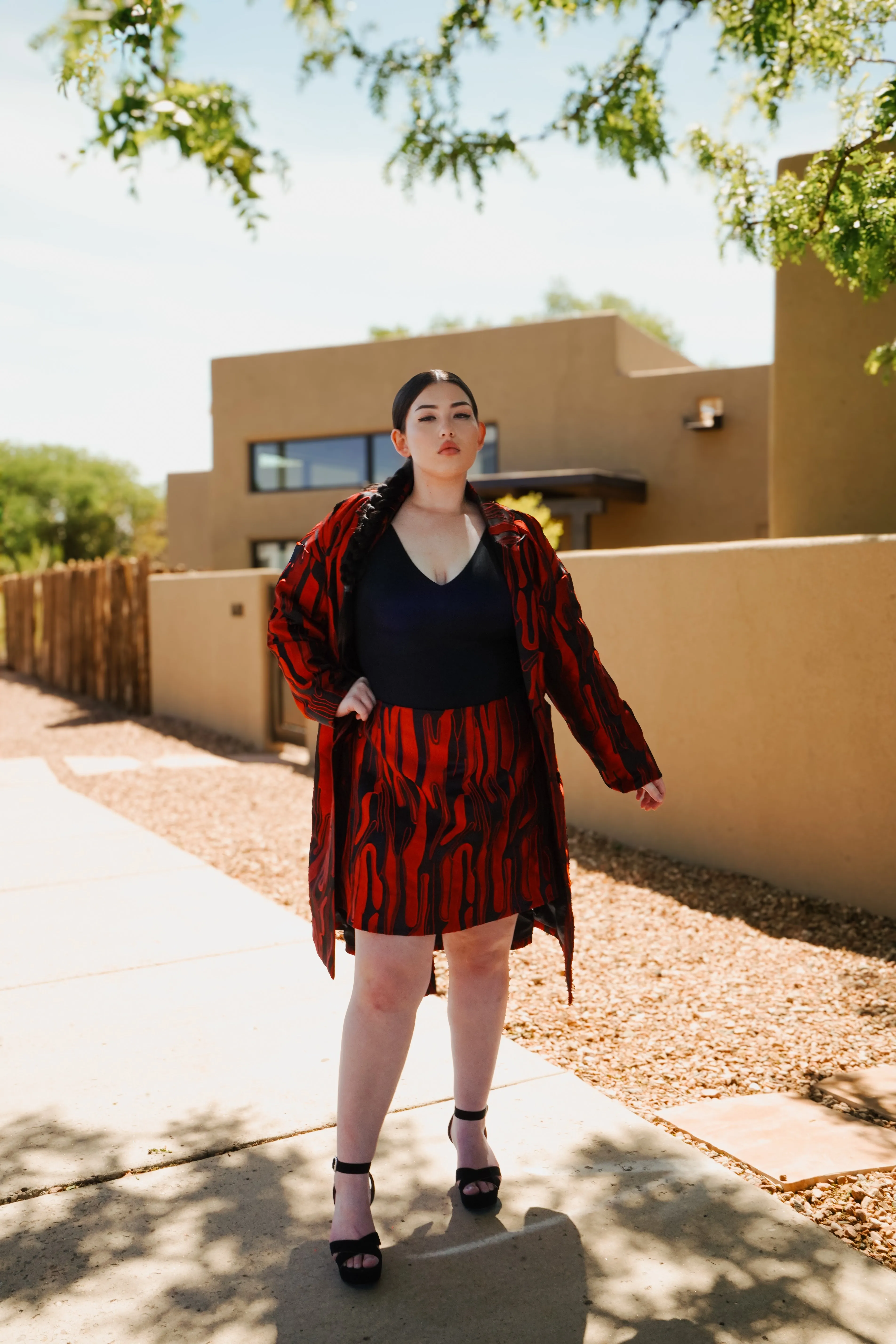 Brocade Trench Coat (Pre-Sale)