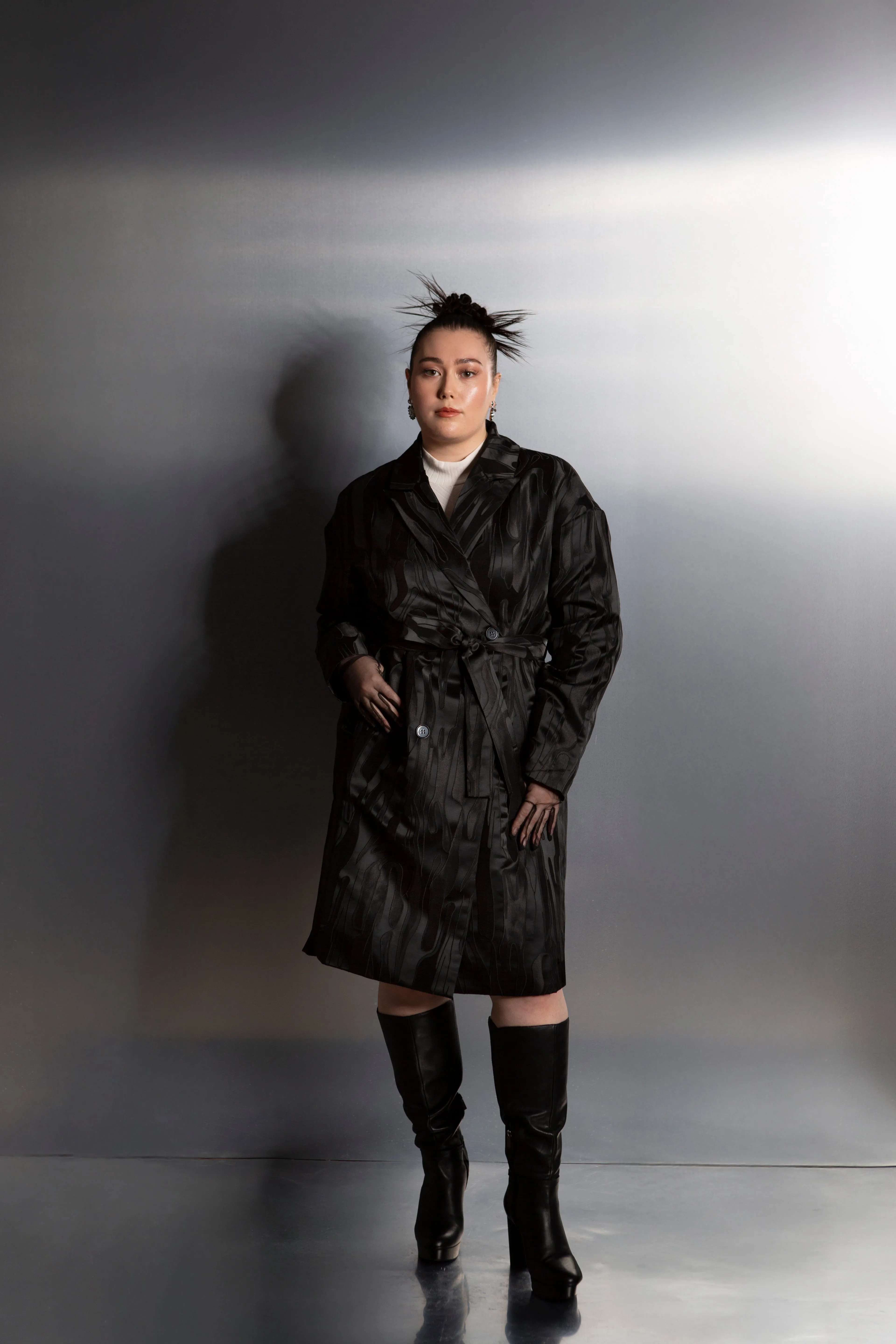 Brocade Trench Coat (Pre-Sale)