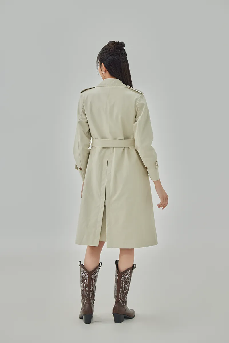 Corinne Double Breasted Trench Coat