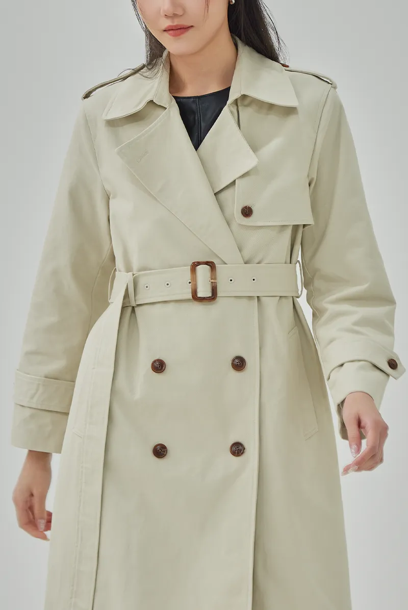Corinne Double Breasted Trench Coat