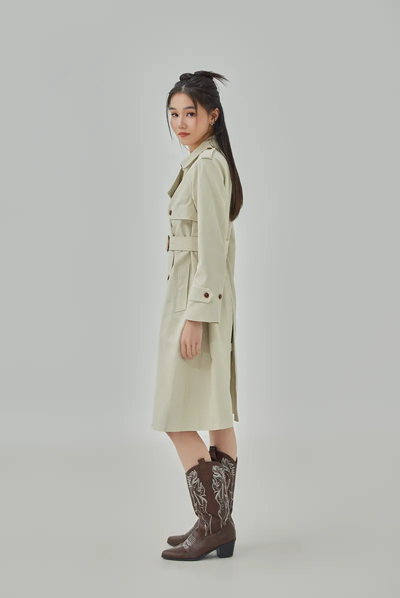 Corinne Double Breasted Trench Coat