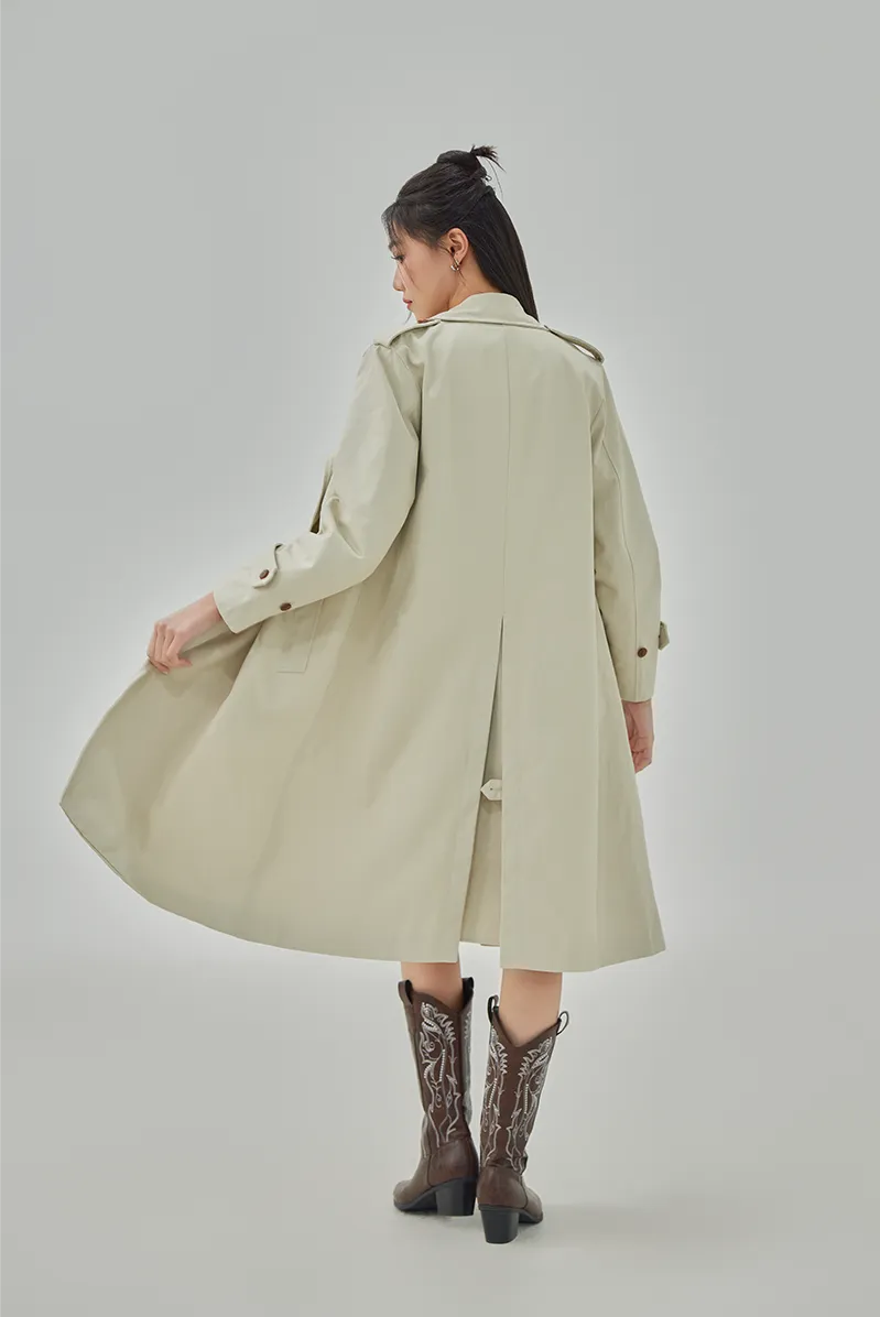 Corinne Double Breasted Trench Coat