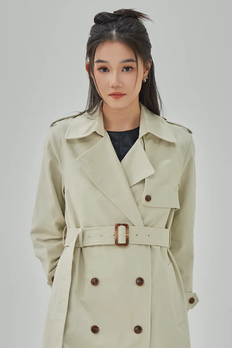 Corinne Double Breasted Trench Coat