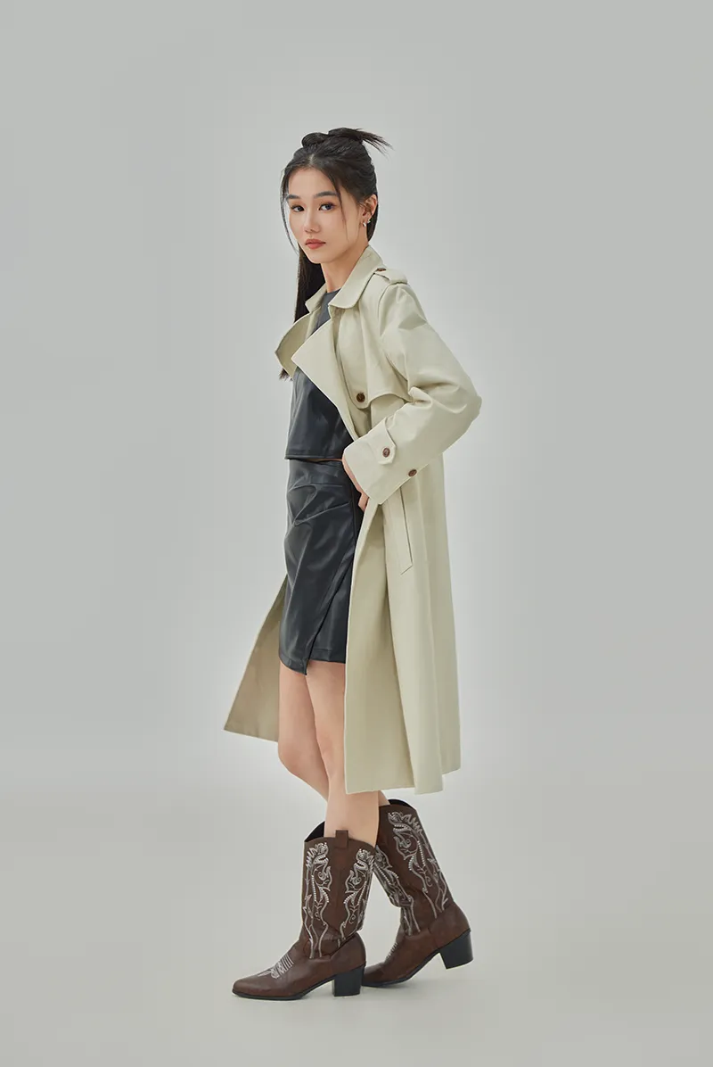 Corinne Double Breasted Trench Coat