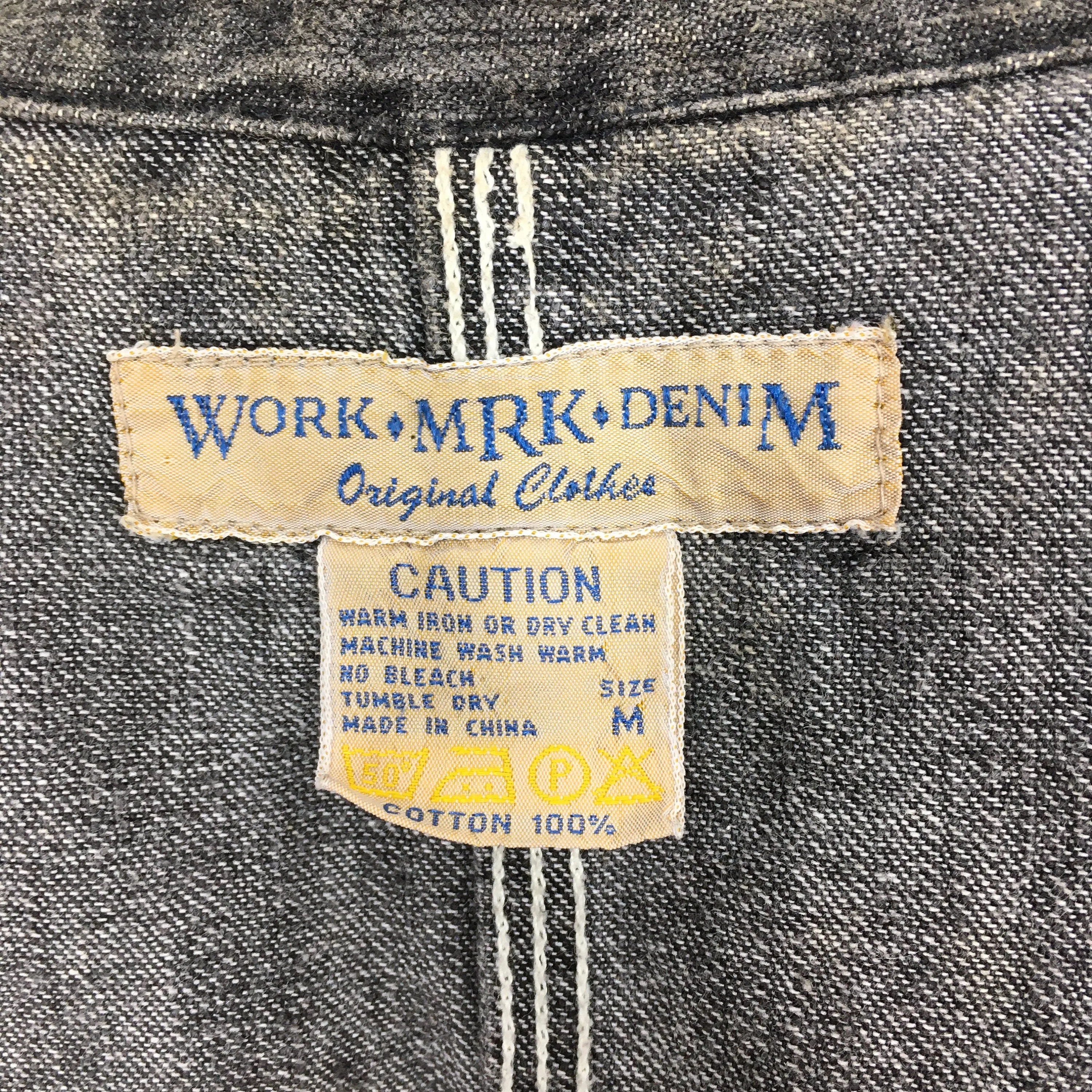 Denim Workers Black Jeans Jacket Medium