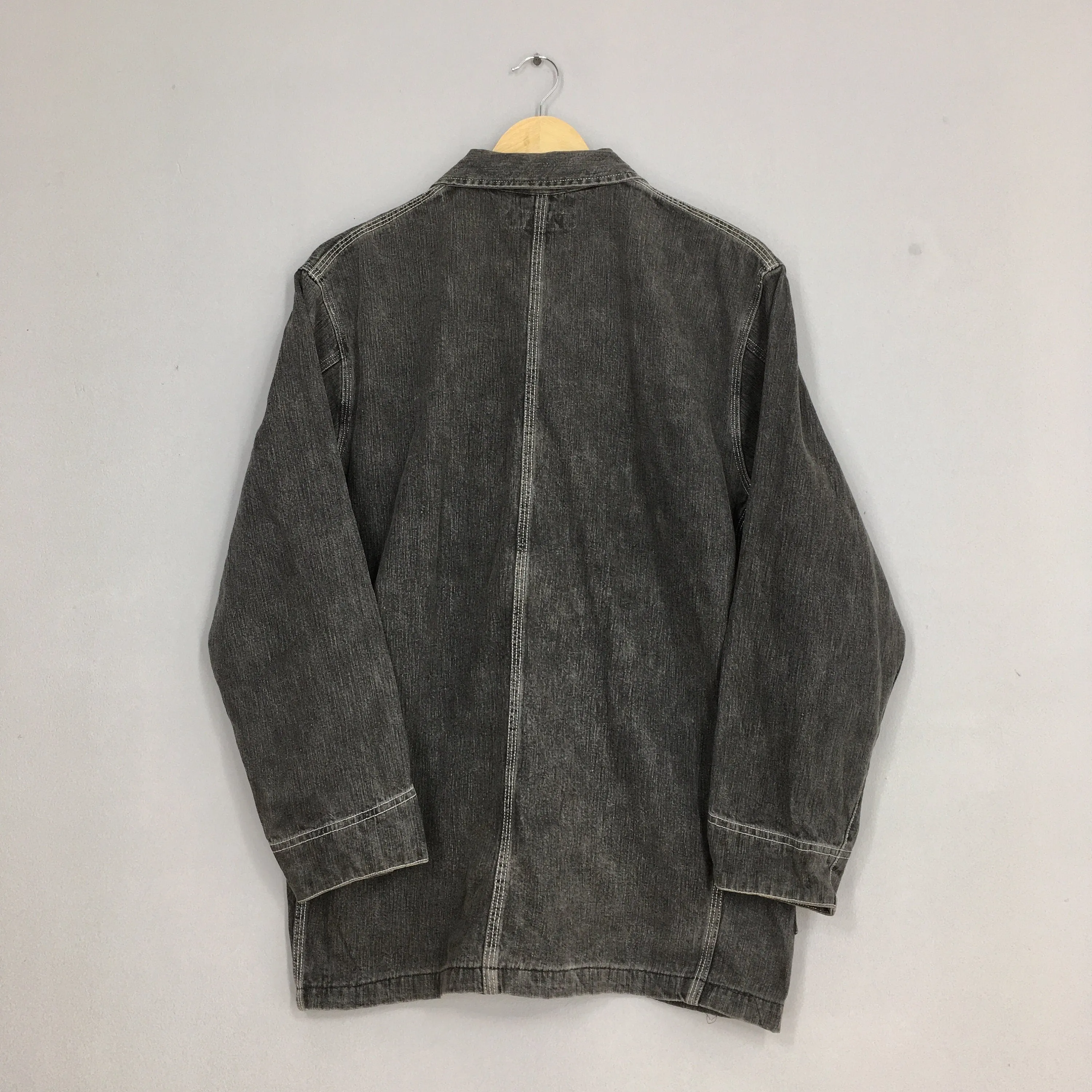 Denim Workers Black Jeans Jacket Medium