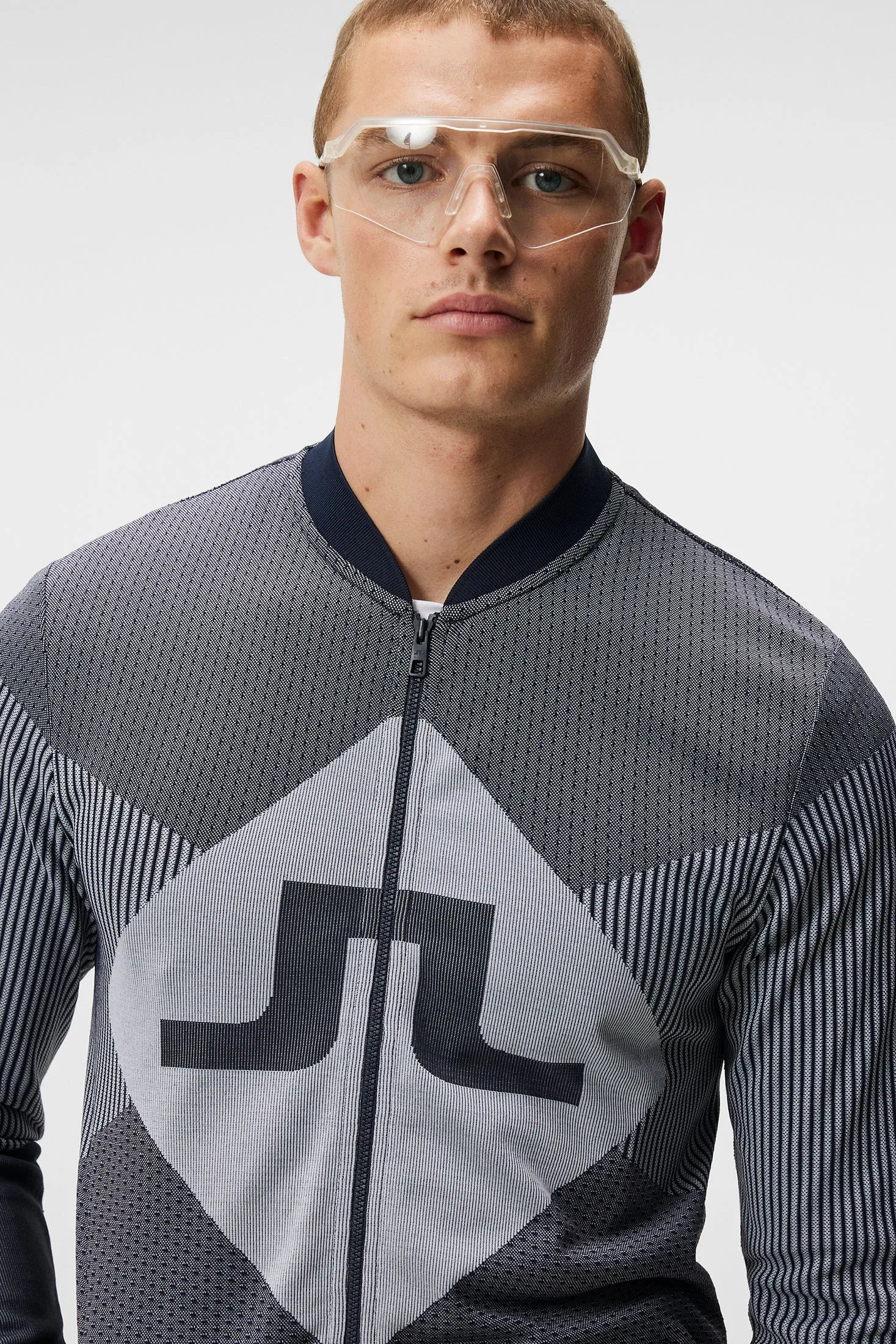 Diamond Seamless Mid Layer / JL Navy