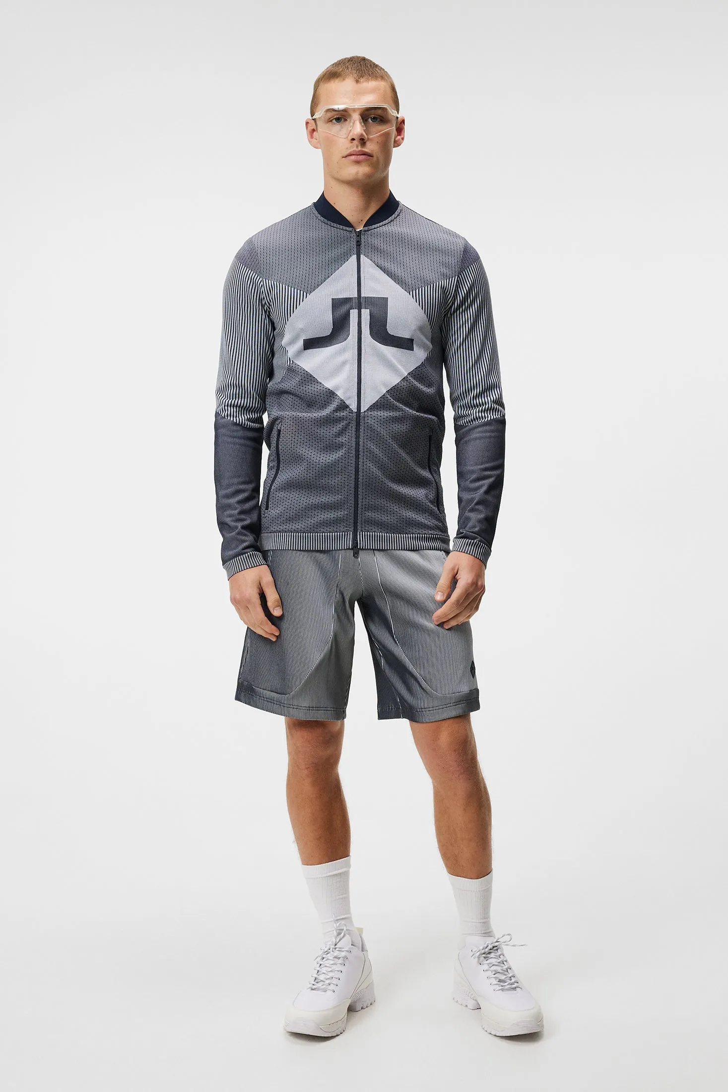 Diamond Seamless Mid Layer / JL Navy