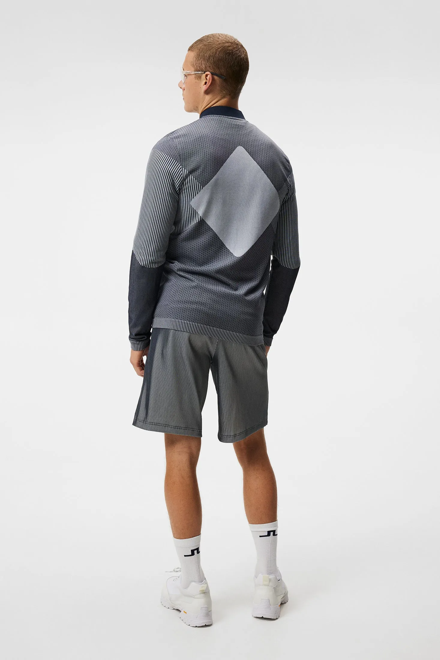 Diamond Seamless Mid Layer / JL Navy