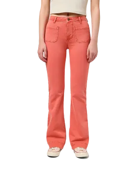 Flare Trousers in Burnt Sienna