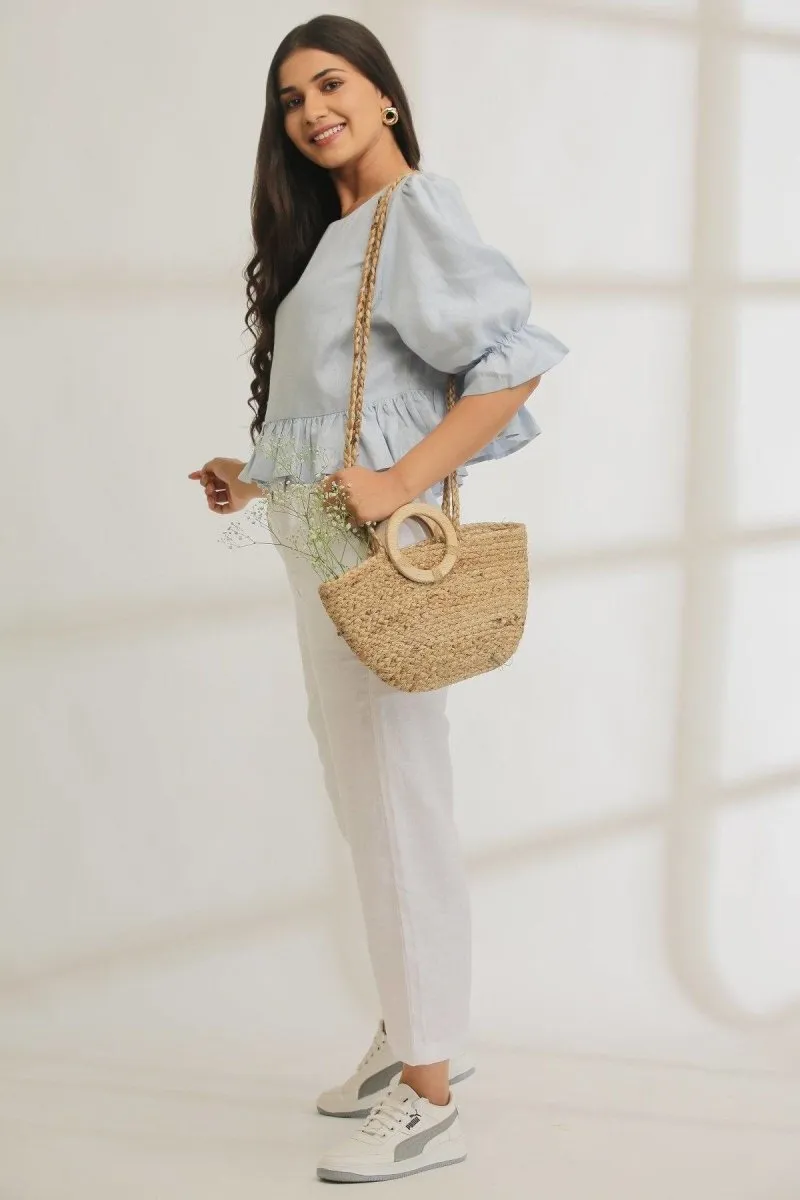 Fun-Frills Hemp Crop Top