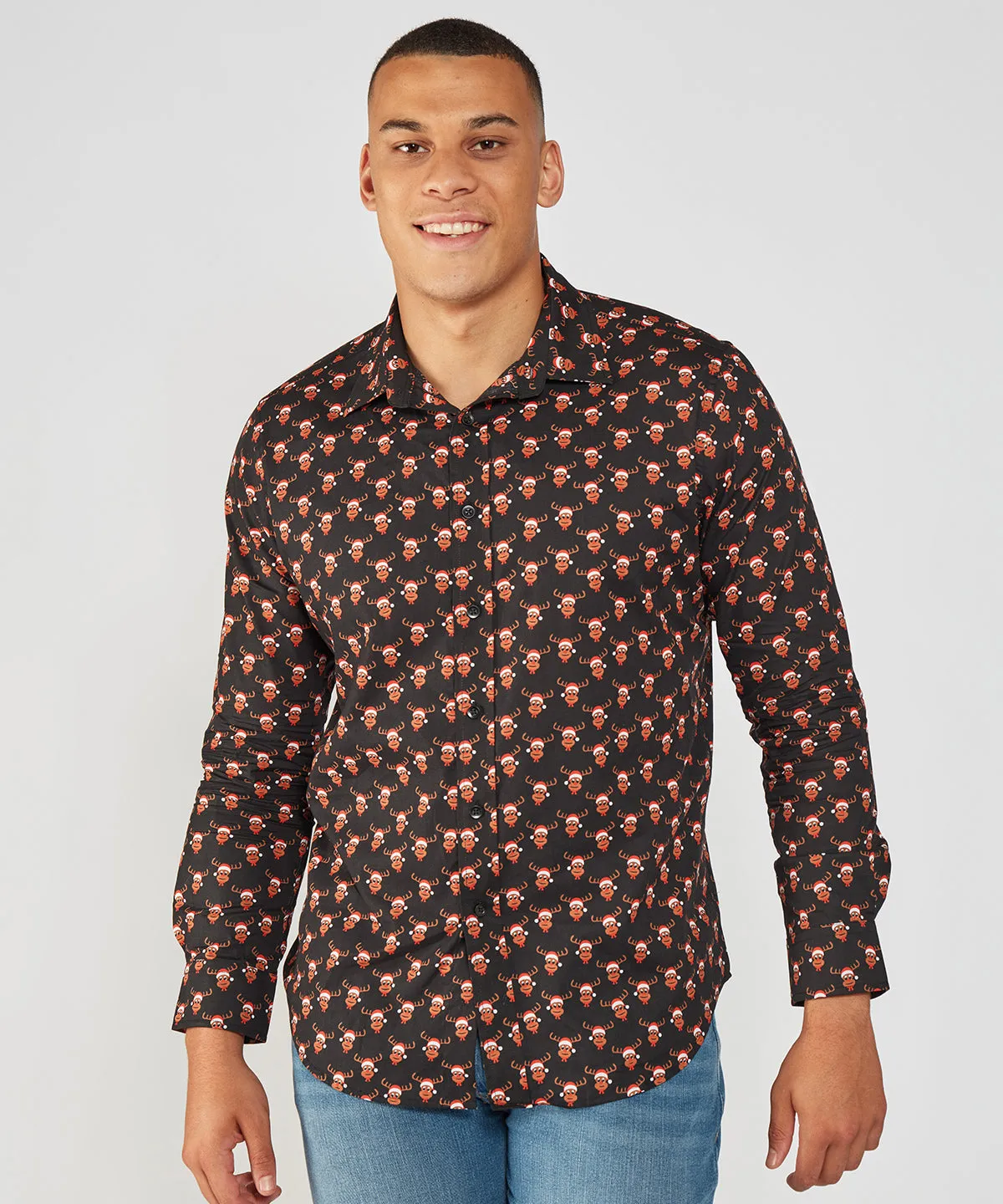 Holly White - Printed Christmas shirt