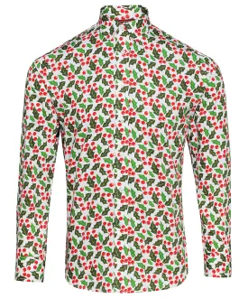 Holly White - Printed Christmas shirt