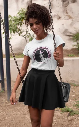 Hot Girl Astrology Organic Cotton Women's Graphic Short Sleeve Tee