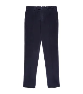 Incotex Regular Cotton Needlecord Trousers: Navy