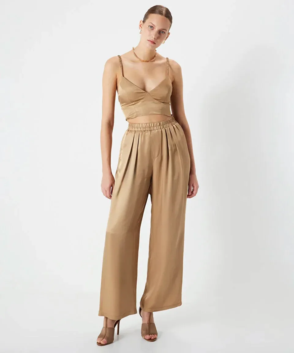 Ipekyol Shiny Textured Bustier Natural
