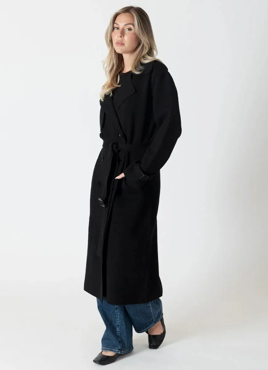 Lyla   Luxe Preston Knit Trench Coat jacket