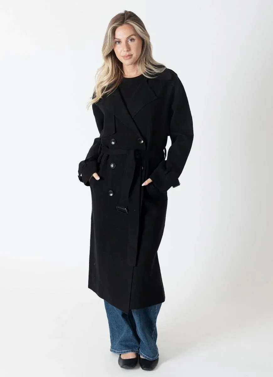 Lyla   Luxe Preston Knit Trench Coat jacket