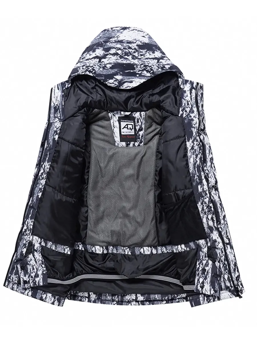 Men Skiing Snowboarding Jacket Hooded