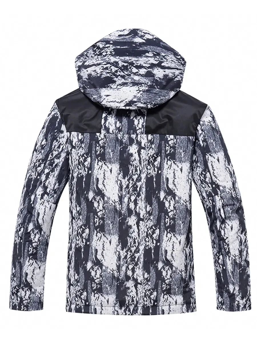 Men Skiing Snowboarding Jacket Hooded