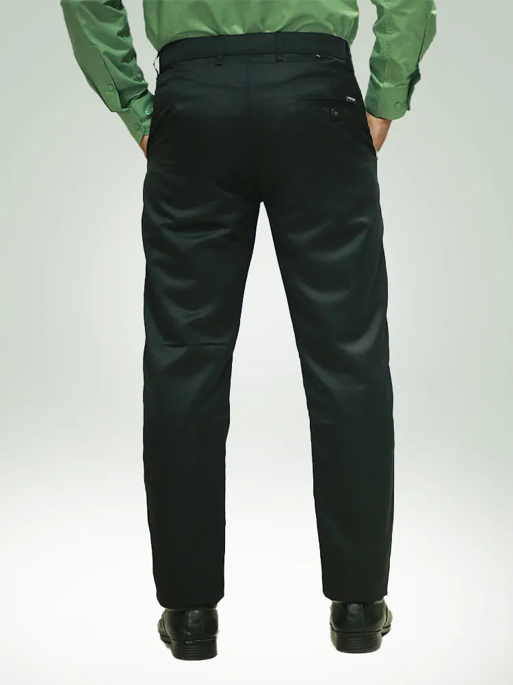 MEN SOLID REGULAR FORMAL TROUSERS