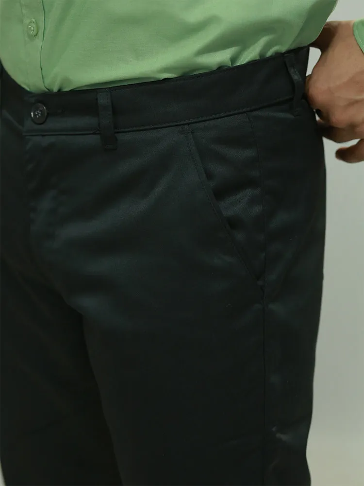 MEN SOLID REGULAR FORMAL TROUSERS