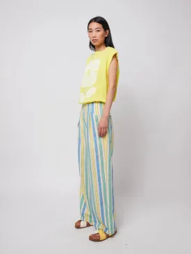 Multicolor Stripes Pleated Trousers
