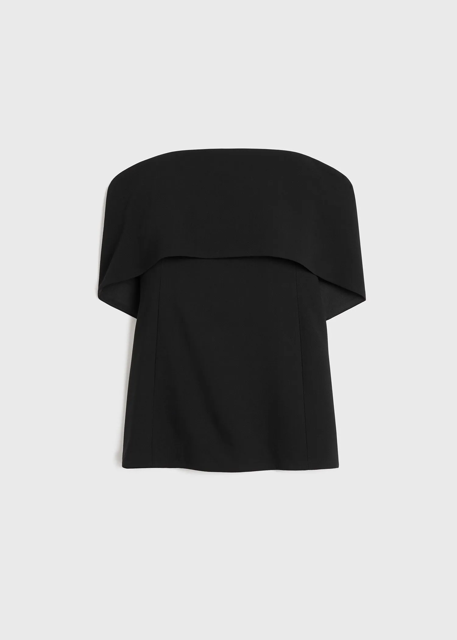Off-shoulder evening top black