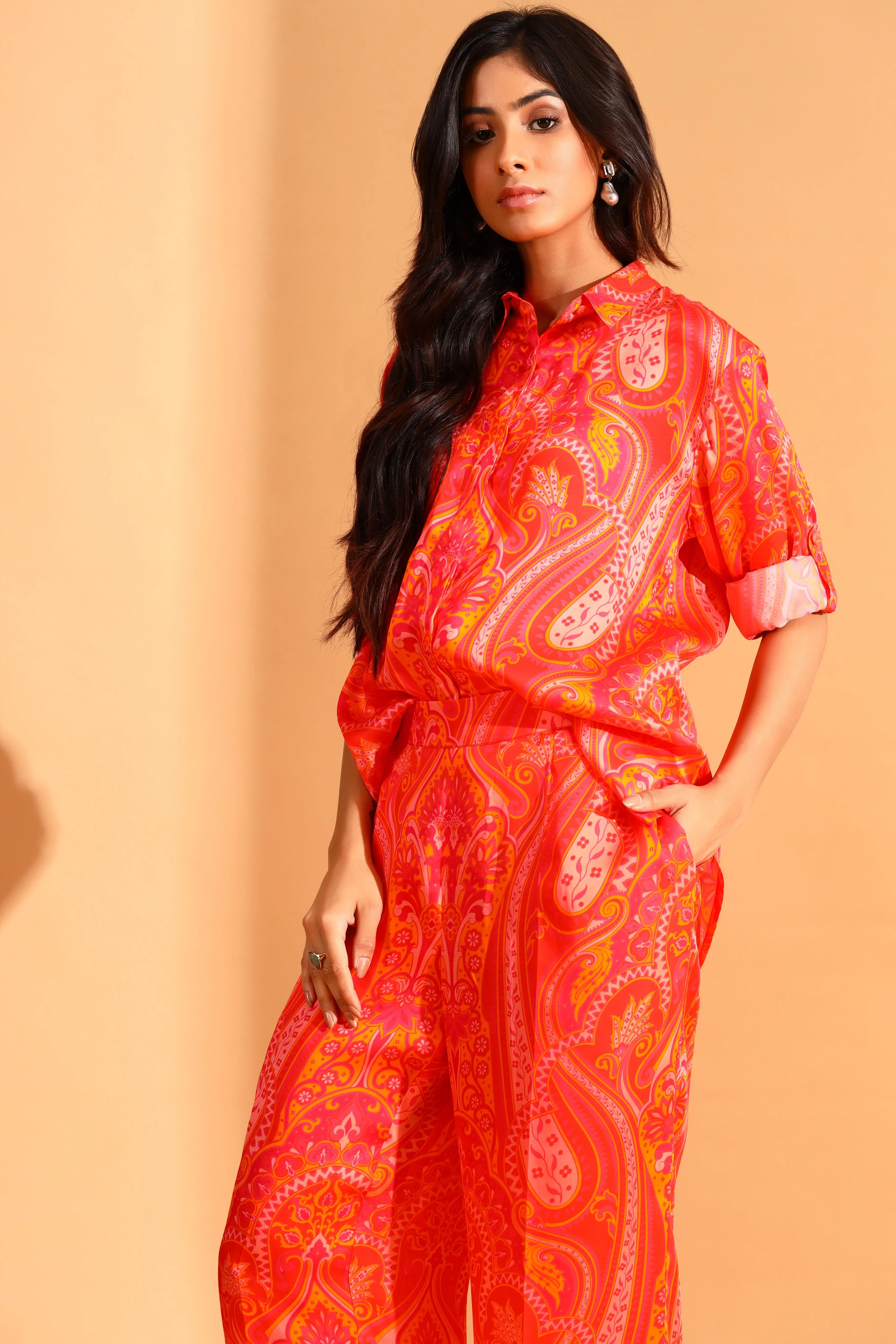 Paisley Shirt & Trousers Set