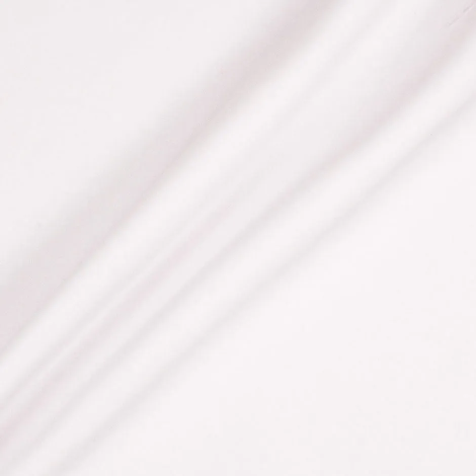 Plain White Cotton Blend Velvet