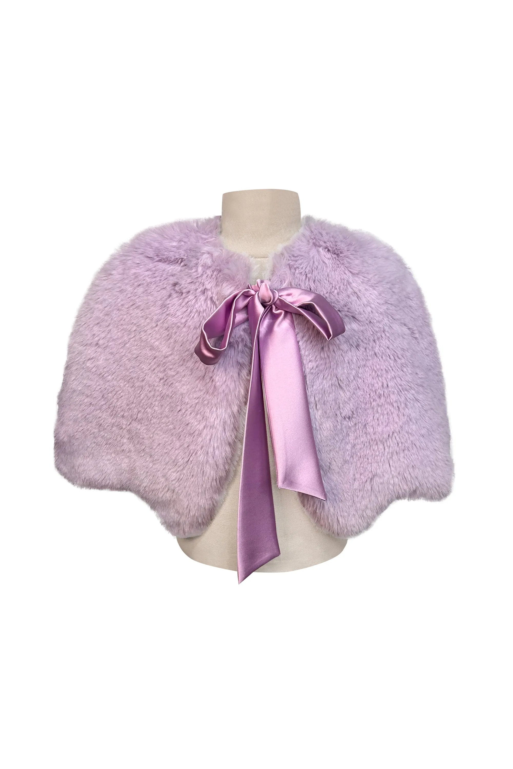 Purple Fur Cape