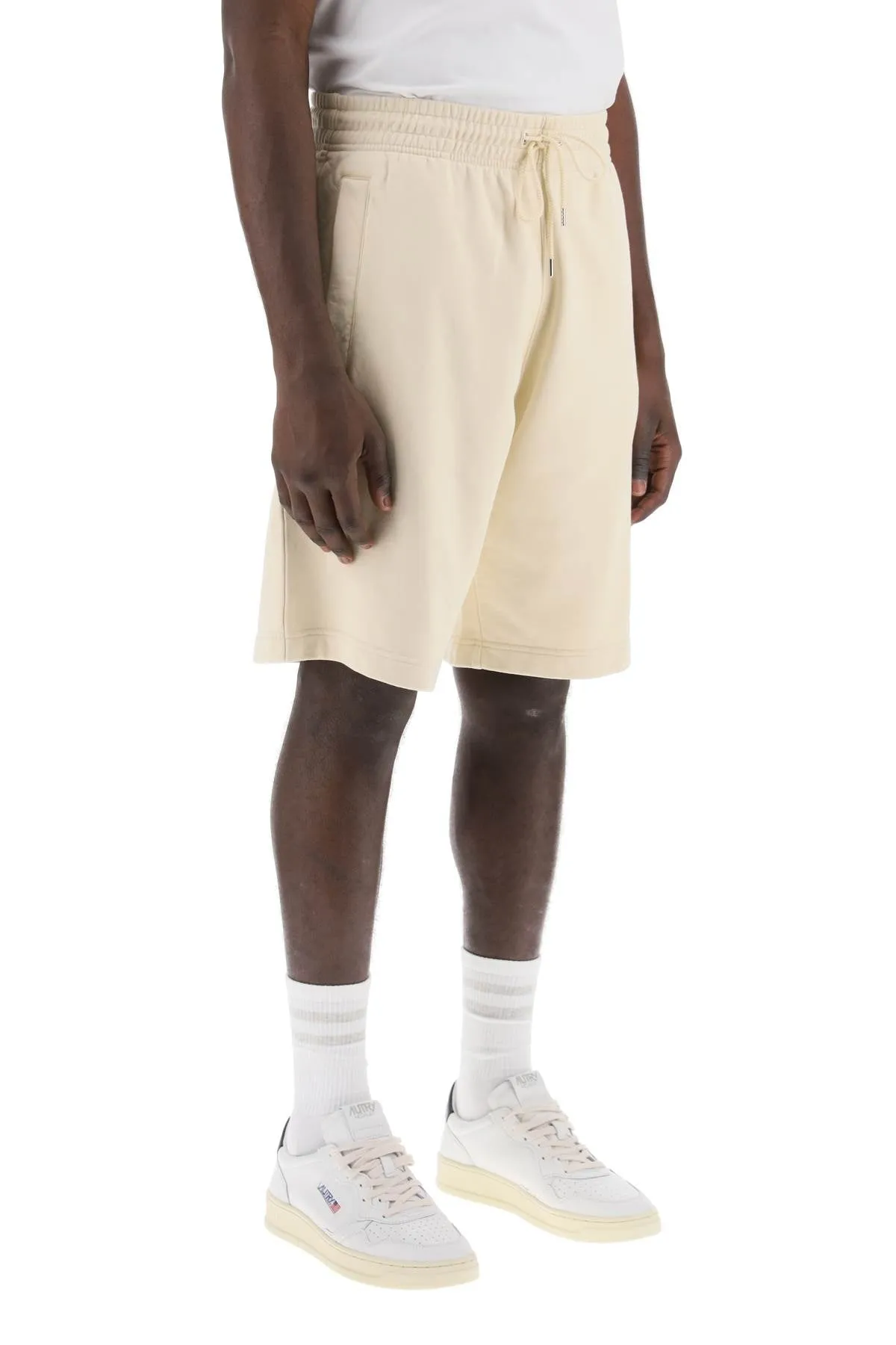 "oversized sporty bermuda shorts with bold