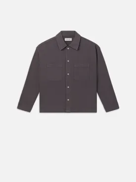 Relaxed Double Pocket Shirt -- Slate Gray