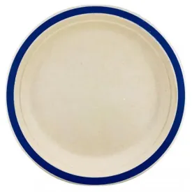 Royal blue Sugarcane Plate 180MM 10pk