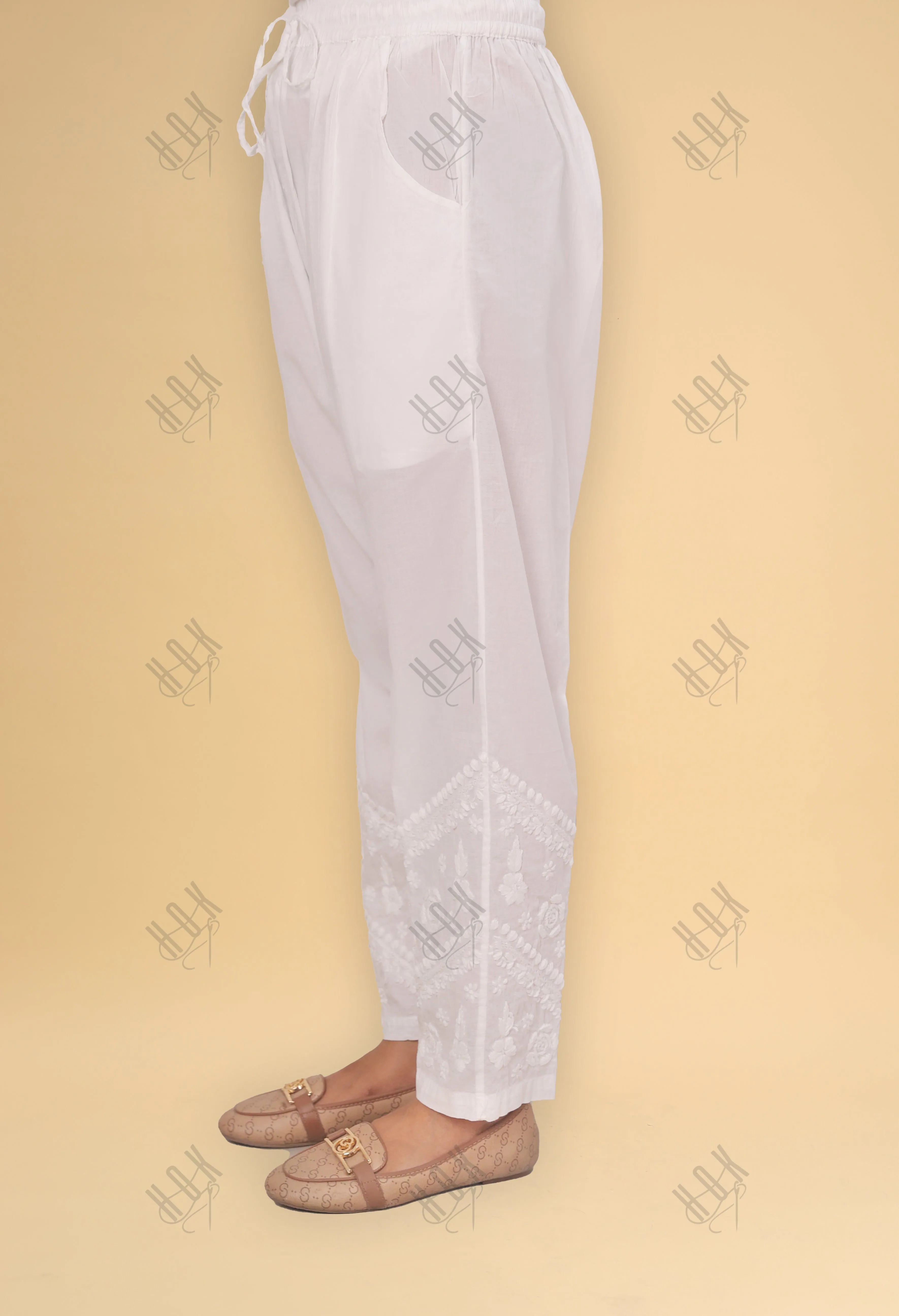 Saba Chikankari Cotton Pants