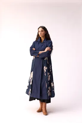 Sapphire Garden Trench Coat