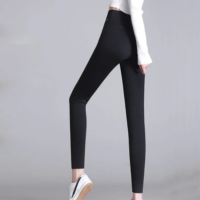 Shark High Waist Hip Lift Black Yoga Pants