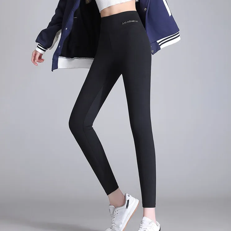 Shark High Waist Hip Lift Black Yoga Pants