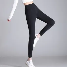 Shark High Waist Hip Lift Black Yoga Pants