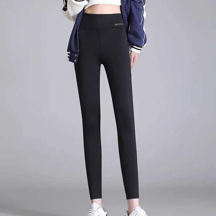 Shark High Waist Hip Lift Black Yoga Pants