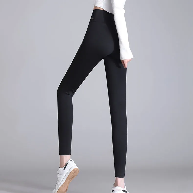 Shark High Waist Hip Lift Black Yoga Pants