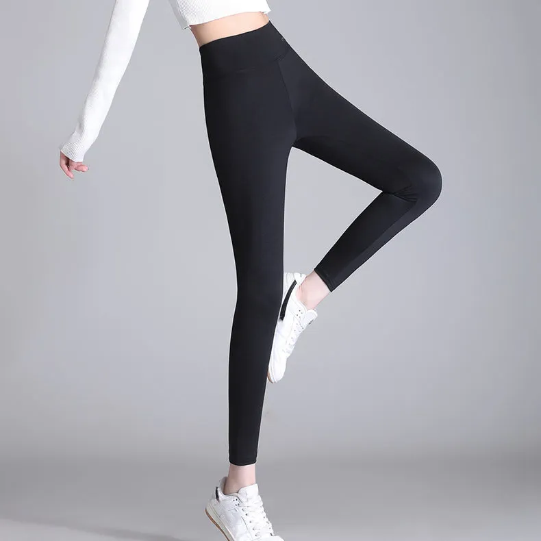 Shark High Waist Hip Lift Black Yoga Pants