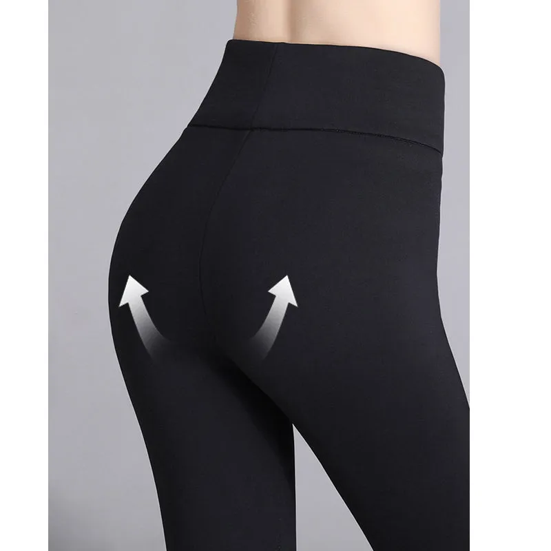 Shark High Waist Hip Lift Black Yoga Pants