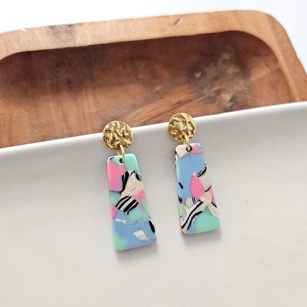 Spiffy & Splendid- Mia Mini Earrings - 80's Pastel